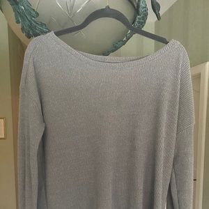 GRAY AMERICAN EAGLE SWEATER